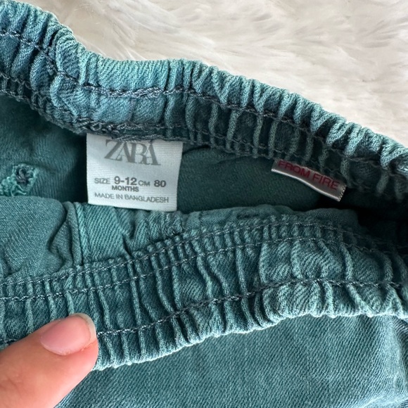 Zara Denim Pull On Elastic Waist Baby Shorts - Picture 3 of 3